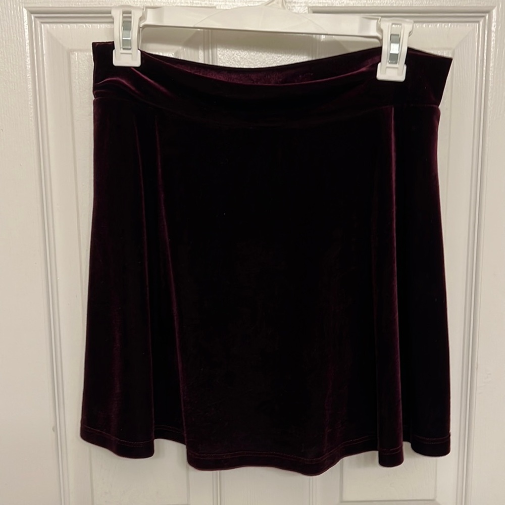 Purple Velvet Skirt